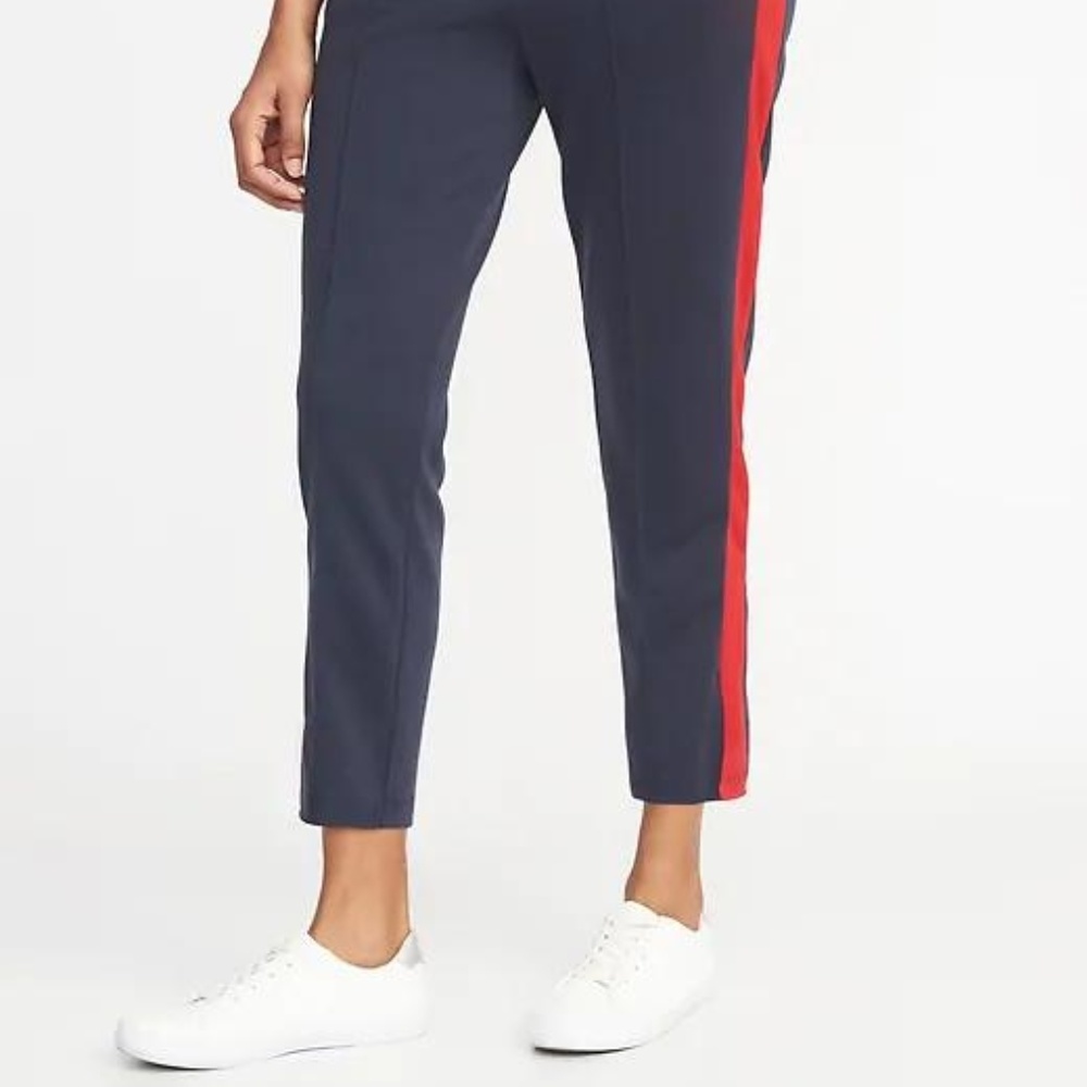 Color-Block Side-Stripe Track Pants for Women - Picture 3 of 3